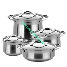 410 # Cookware de aço inoxidável ajustam a eficiência do calor elevado da espessura de 0.4mm