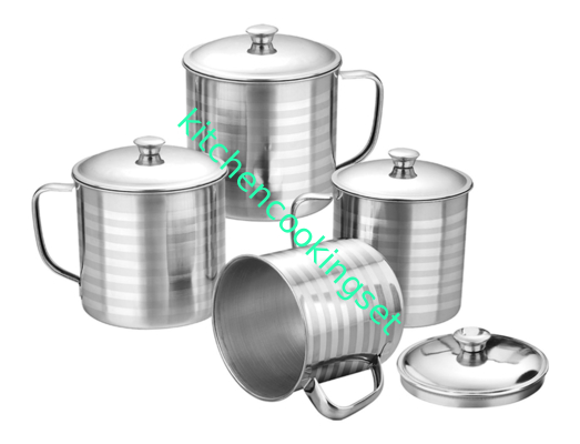 cor de aço inoxidável da prata da caneca 250ml para 12oz de acampamento exterior 14oz 16oz
