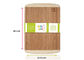 Bambu antimicrobial placa de corte de 3 partes, bloco de desbastamento de madeira do grande tamanho